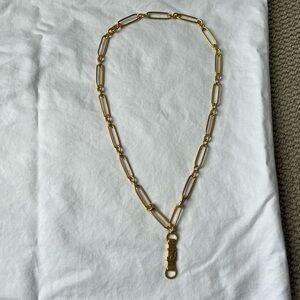 NWOT Clare V Convertible Gold Chain Necklace